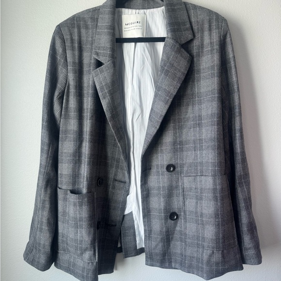 McGuire Jackets & Blazers - McGuire Gray Plaid Blazer